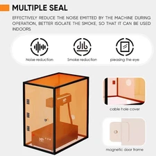 Monport Fiber Laser Lens Protective Shell Laser Safety Protective 720x470x800mm