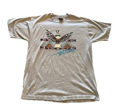 Arizona Kachina Men’s Vintage T Shirt Screen Stars XL Tag Fits L Single Stitch