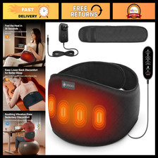 Lower Back Massager with Heat  Auto-Off  Pain Relief Heating Pad for Men  Wom