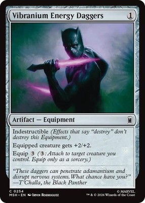 Vibranium Energy Daggers C Marvel Super Heroes 254 NM