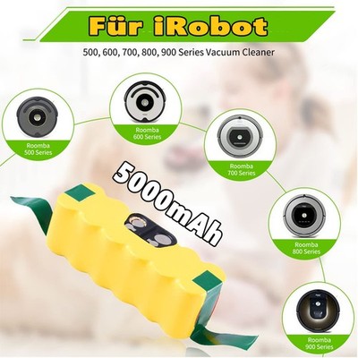 14.4V akku Für iRobot Roomba 5,0Ah Akku 500 600 700 800 900 770 780 790 Ni-MH! e