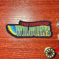 The Traveling Wilburys Patch Rock Music Super Group Embroidered Iron On 1.5x4"
