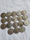 (18) 1967 NO MINT MARK KENNEDY HALF DOLLAR CIRCULATED 40 % SILVER-Look@