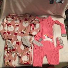 Carters footies pajamas fleece cotton comfortable everyday 5T