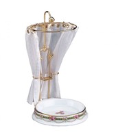 Puppenhaus Viktorianisch Rose Dusche Mit Vorhang Reutter Badezimmer MöBel 1:12