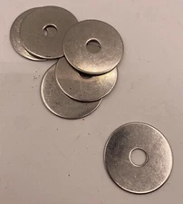 1/4" x 1-1/4" 18-8 Stainless Steel Fender Washers - 100 pieces