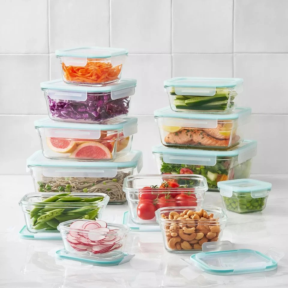 Member's Mark 24-Piece Glass Food Storage Set By Glasslock - Image 3 of 4
