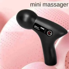 Mini Massage Gun LCD Screen, 6 Heads, Portable Electric Muscle Massager for Neck