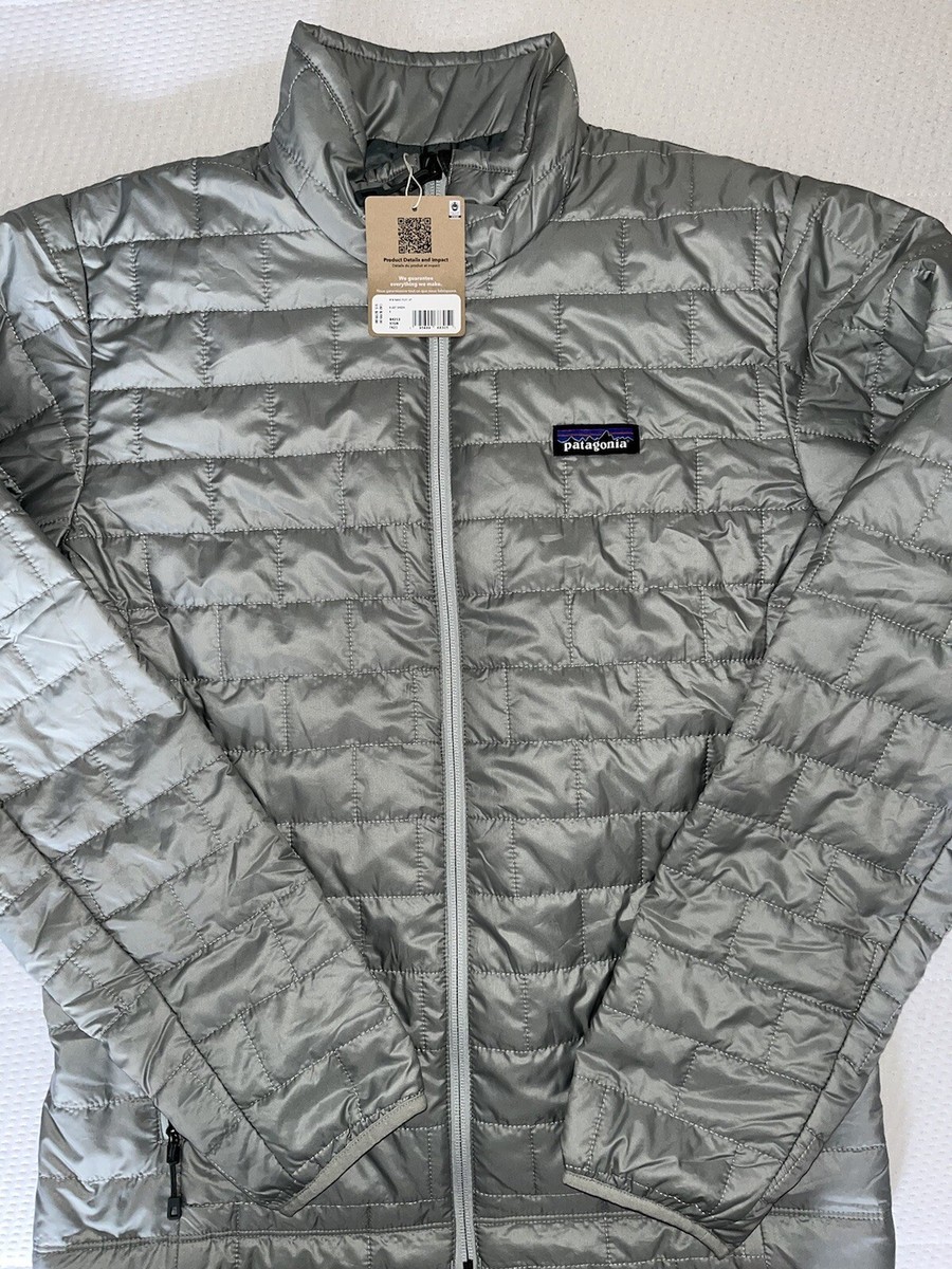Patagonia Nano Puff Hiking Jacket - Men's Small ~ $239 Sleet Green