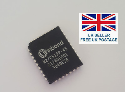 Winbond W27C512P-45 512Kb (64K x 8) Flash EEPROM PLCC32
