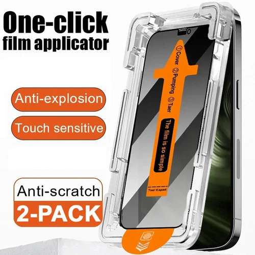 Full Screen Display Panzerfolie Schutzglas für iPhone 17 16 15 14 13 12 Pro Max - Photo 2 sur 26