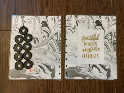 Happy Planner Classic Cover  Beautiful Minds Inspire Others  + Nine Black Rings