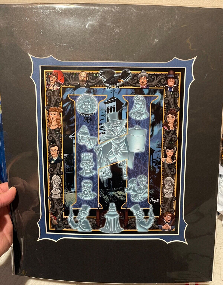 Disney Parks Haunted Mansion Character Letters H Deluxe Print By