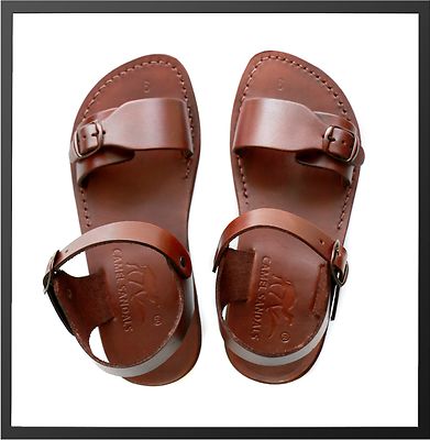 100% Leather Roman Jesus Sandals Unisex Strap Handmade US 5-12 EU 36-46 100% Leather Roman Jesus Sandals Unisex Strap Handmade US 5-12 EU 36-46