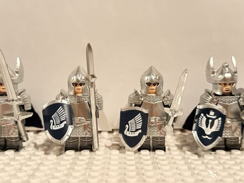 Lord of the Rings Brick Minifigures Knights x6 High Quality Detailed NEW - Picture 16 of 18
