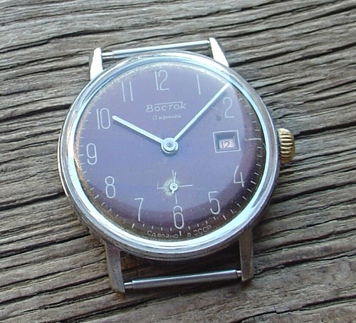 VINTAGE BIG SOVIET VOSTOK 2605 watch Calendar SERVICED - Picture 4 of 17