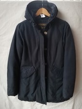 Piumino parka Woolrich taglia XS. Taglia 34 circa donna ragazza blu scuro Ramar Cloth.