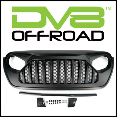 DV8 Offroad Replacement Angry Grille fits 2018-2025 Jeep Wrangler JL / Gladiator
