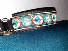 Collier réalisé  sur mesure pour chien, lévrier saluki, greyhound, whippet