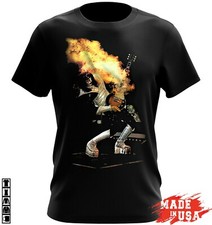 Vintage Ace Frehley Guitar Cotton Black S-234XL Unisex T Shirt JU169