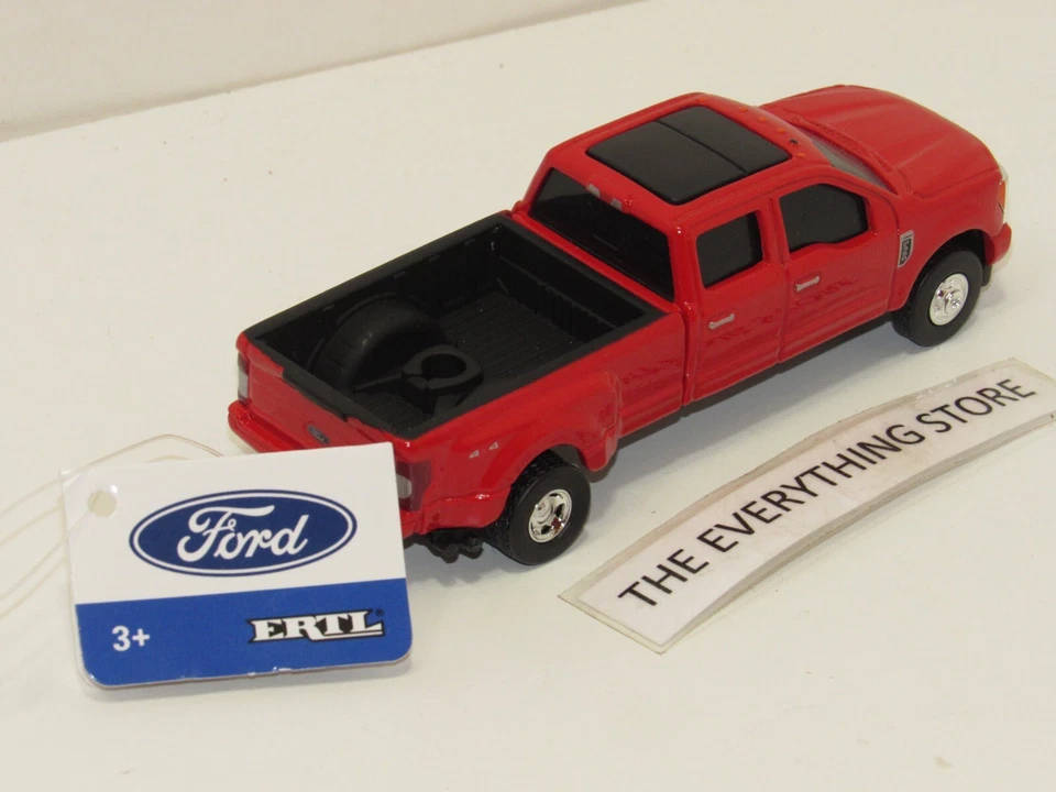 ERTL 1/64 SCALE JOHN DEERE 2017 FORD F-350 DUELIE 4X4 PICKUP RED NEW FREE SHIP - Image 2 of 2