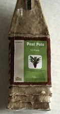 SEED STARTER PEAT POTS  12 ct. Organic  2" Dia.