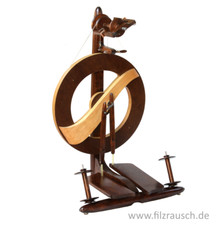 Spinnrad Kromski Fantasia walnuss gebeizt Doppeltritt spinnen Märchenwolle NEU