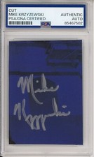 Mike Krzyzewski Duke Basketball HOF Coach Cut Signature PSA DNA COA Autographed