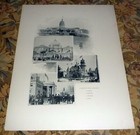 Columbian Expo Illinois Missouri Michigan Ohio Buildings 1893 Print 12.5 x 16.5