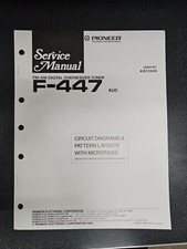 Pioneer F447 FM/AM Digi Synth Tuner Circuit Diagram Manuale di servizio con microschede