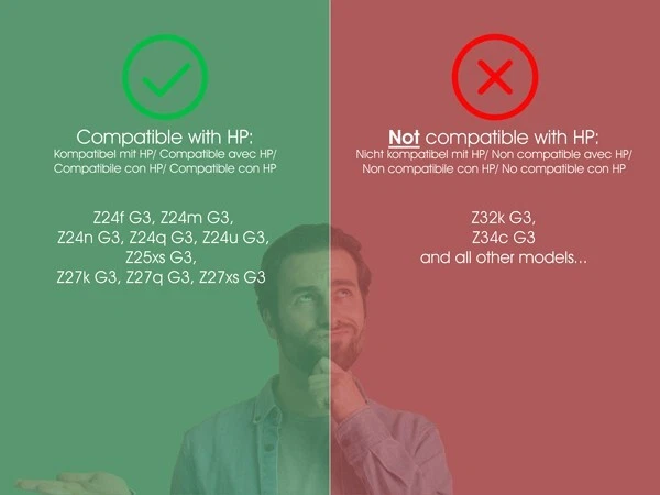 HP Z24f, Z27 G3 Monitor VESA Adapter - 75x75mm - inkl. Schrauben - Bild 2 von 4