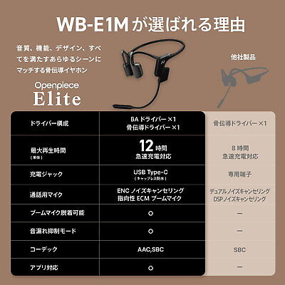AVIOT WB-E1M Bone Conduction Headset, Bull Boom Microphone Included from Japan | eBay AVIOT WB-E1M Bone Conduction Headset, Bull Boom Microphone Included from Japan | eBay