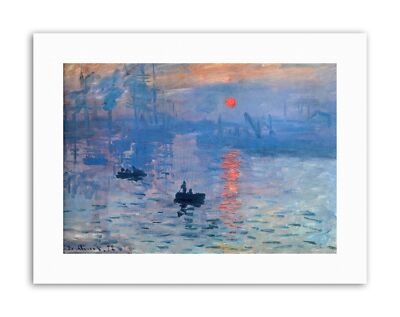 Claude Monet Impression Sonnenaufgang Gemälde alter Meister Leinwand Kunstdruck