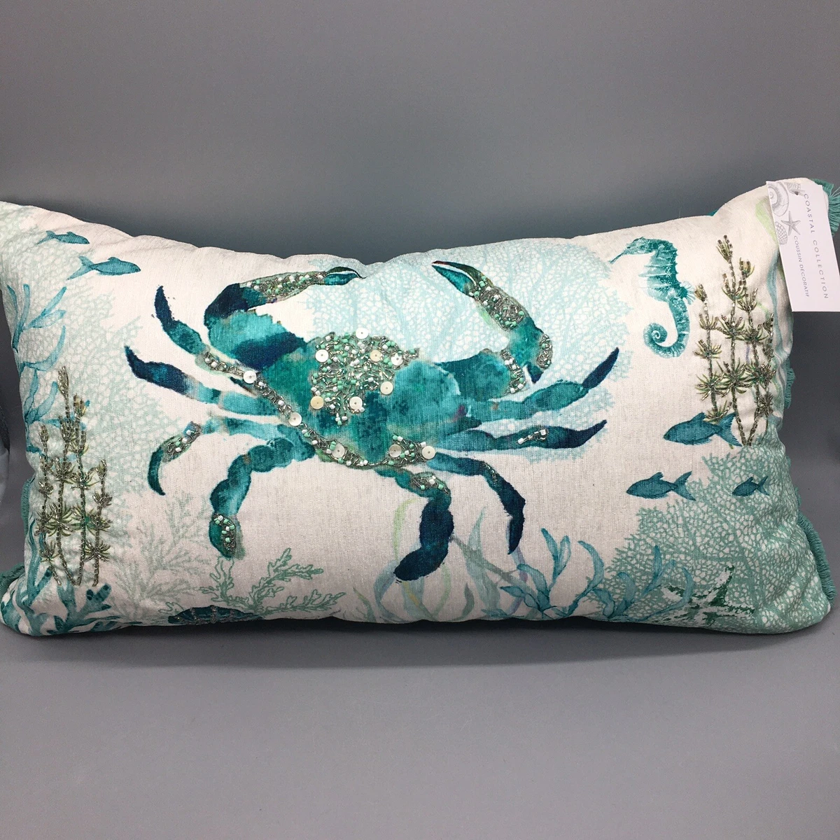 Teal top decorative pillows