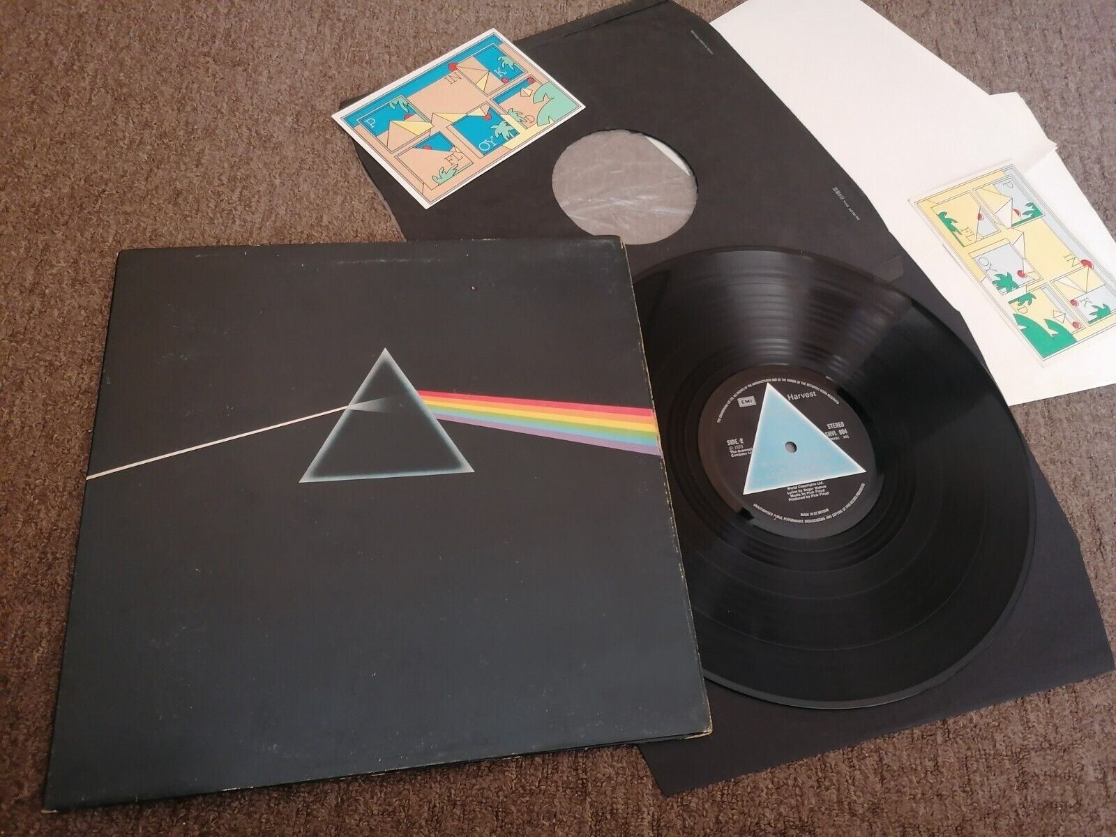 Pink Floyd-The Dark Side Of The Moon-UK 1st press-A2/B2-1973-HARVEST-EX/NM