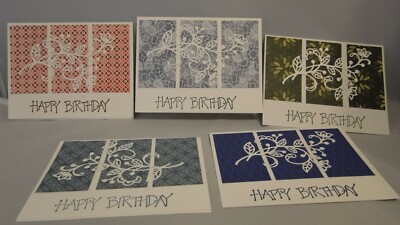 Stampin up card kit set of 4 "Happy Birthday" cards #10b - Pick your ...