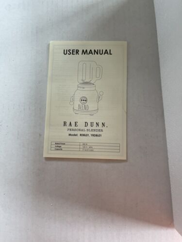 NEW Rae Dunn Personal Blender Gray 17 oz Glass Mason Jar 350 Watt NIB Kitchen - Picture 6 of 6