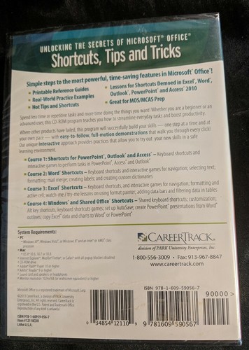 Entsperren der Geheimnisse von Microsoft® Office® Shortcuts 2010, CareerTrack, NEU - Bild 2 von 2