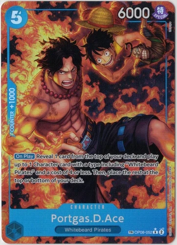 Portgas.D.Ace (TR) OP08-052 Royal Blood Foil Treasure Rare One Piece TCG