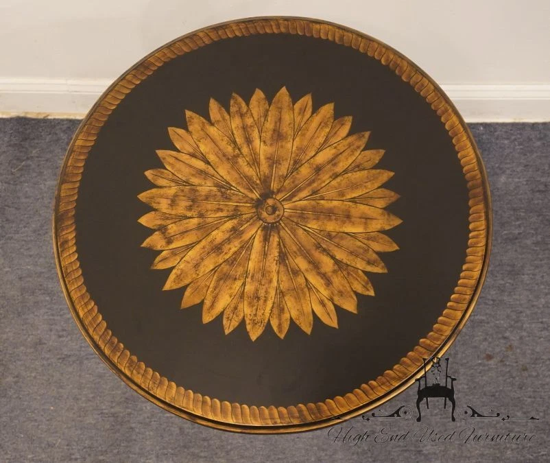 MAITLAND SMITH Handmade Contemporary Modern 21" Round Accent End / Lamp Table... - Image 4 of 4