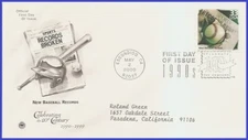 USA5 #3191a ADDR PCS ARTCRAFT FDC   1990s New Baseball Records