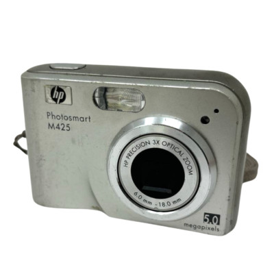 HP Photosmart M425 Digital Camera 3x Optical Zoom 5MP Silver 1.7'' Display OEM