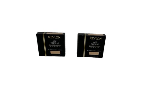 LOT OF 2 Revlon AGE DEFYING Pressed Loose Powder 02 Translucent Medium 0.26oz - Picture 2 of 7