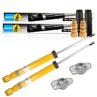 2X Bilstein StoßDäMpfer + Service-Kit + Domlager Hinten FüR A3 Golf 5 VW