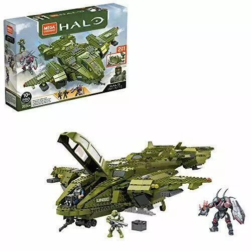 Mattel Halo Infinite Mega Construx Pelican Inbound UNSC Building Block Set GNB28 - Picture 11 of 24