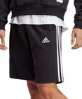 adidas Essentials 3 Stripes Mens Shorts Black 10 Inch Stylish Pockets Adjustable