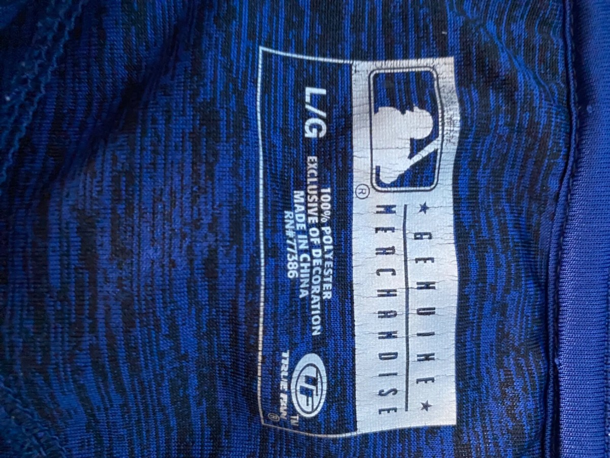 Chicago Cubs Shirt Polo Large Distressed Genuine Merchandise C24
