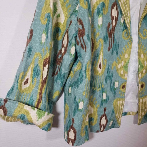 VTG Painted Pony Southwest Print Jacket Sz L Western USA Lined - Picture 8 of 10