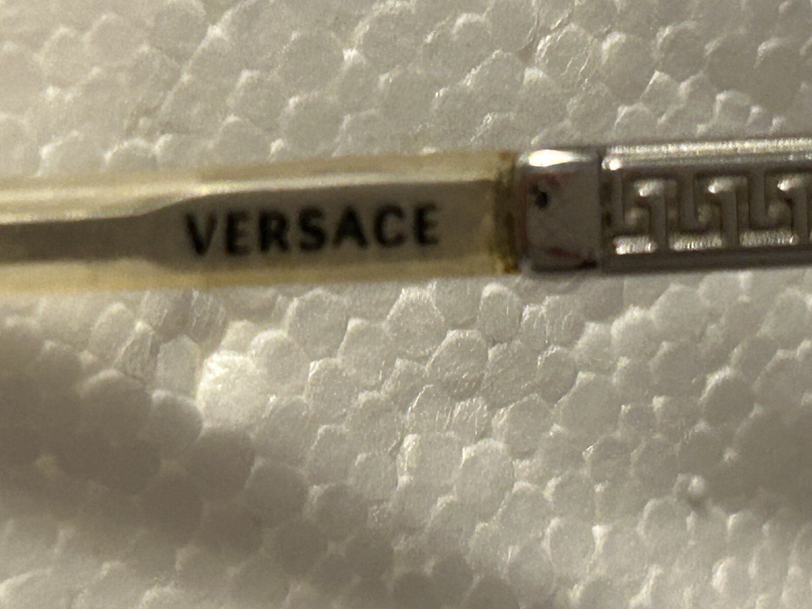 Versace Rx Silver Glasses Frames Rimless Half Rim… - image 8