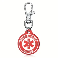 Medical Alert ID Keychain AUTISM  FREE! Personalized Engraving